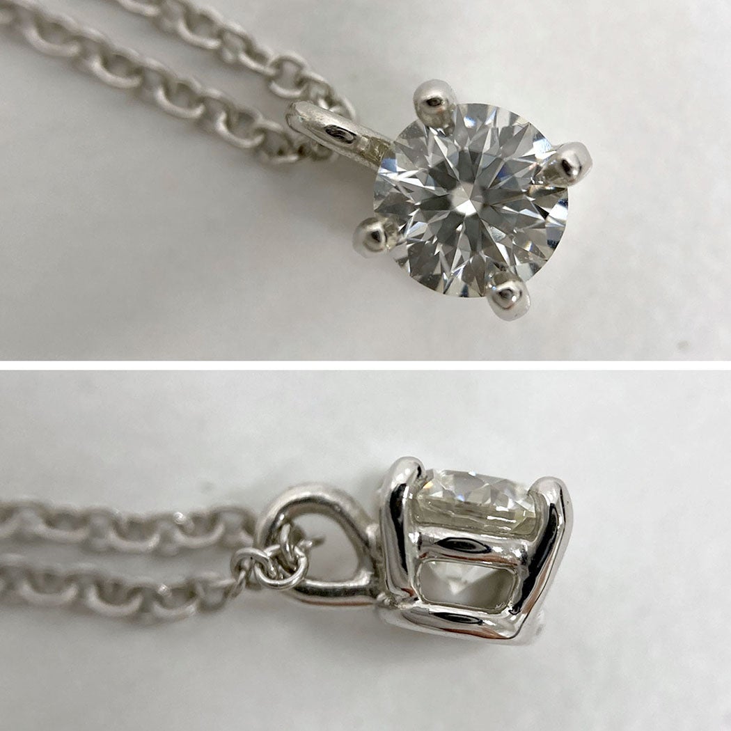 Tiffany&Co. ソリティア ダイヤモンドペンダント Pt950 1PD プラチナ