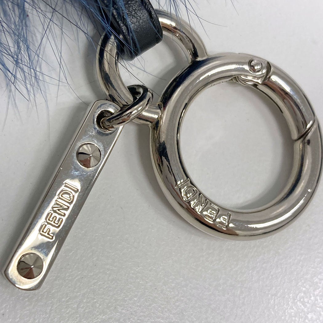 FENDI バッグ バグズ チャーム ネイビー ブラック レッド キーホルダー FENDI バッグ バグズ チャーム ネイビー ブラック レッド キーホルダー