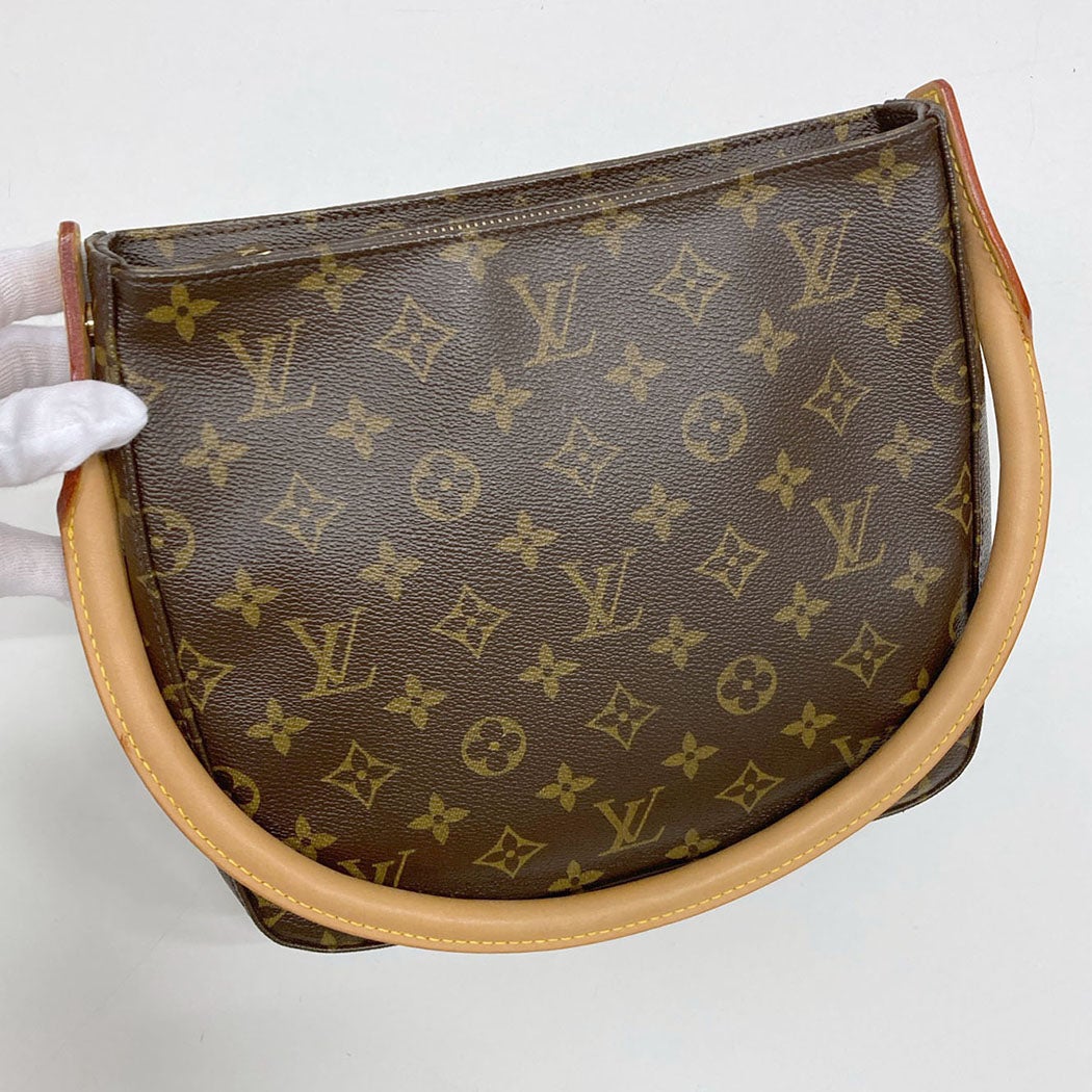 LOUIS VUITTON ルーピングMM M51146 モノグラム キャンバス ブラウン