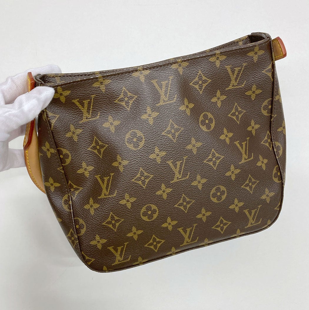 LOUIS VUITTON ルーピングMM M51146 モノグラム キャンバス ブラウン