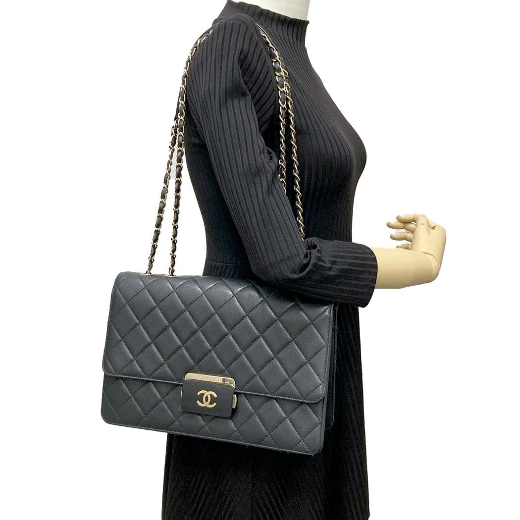 CHANEL Wチェーンショルダーバッグ 29cm A93223 ビューティーロック