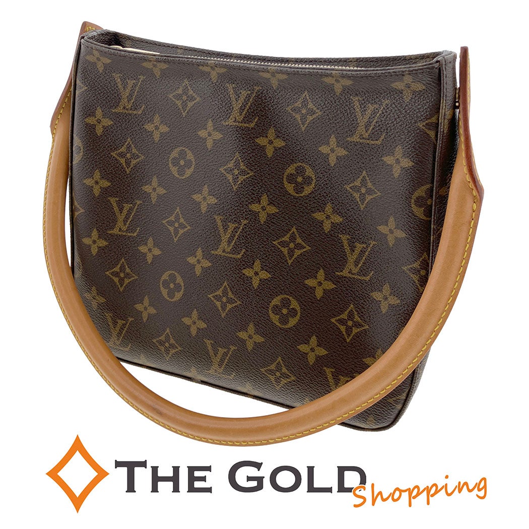 LOUIS VUITTON ルーピングMM M51146 モノグラム キャンバス ブラウン