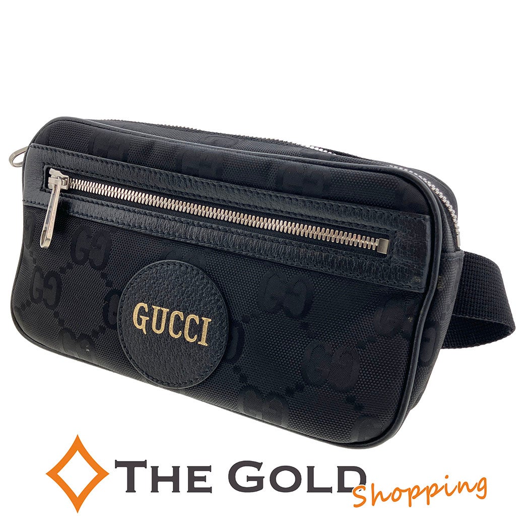 GUCCI オフザグリッド ベルトバッグ 631341 ブラック ナイロン レザー