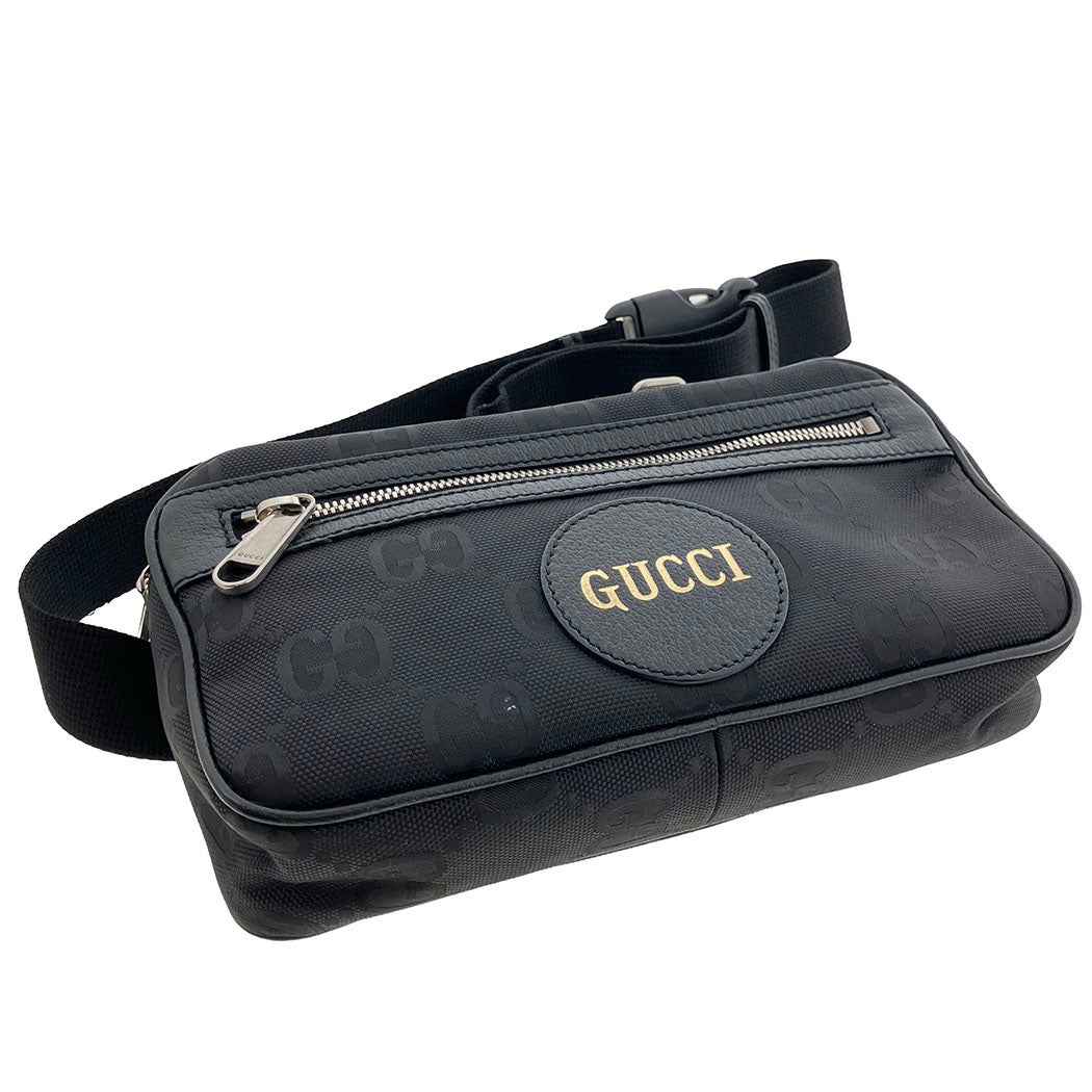 GUCCI オフザグリッド ベルトバッグ 631341 ブラック ナイロン レザー