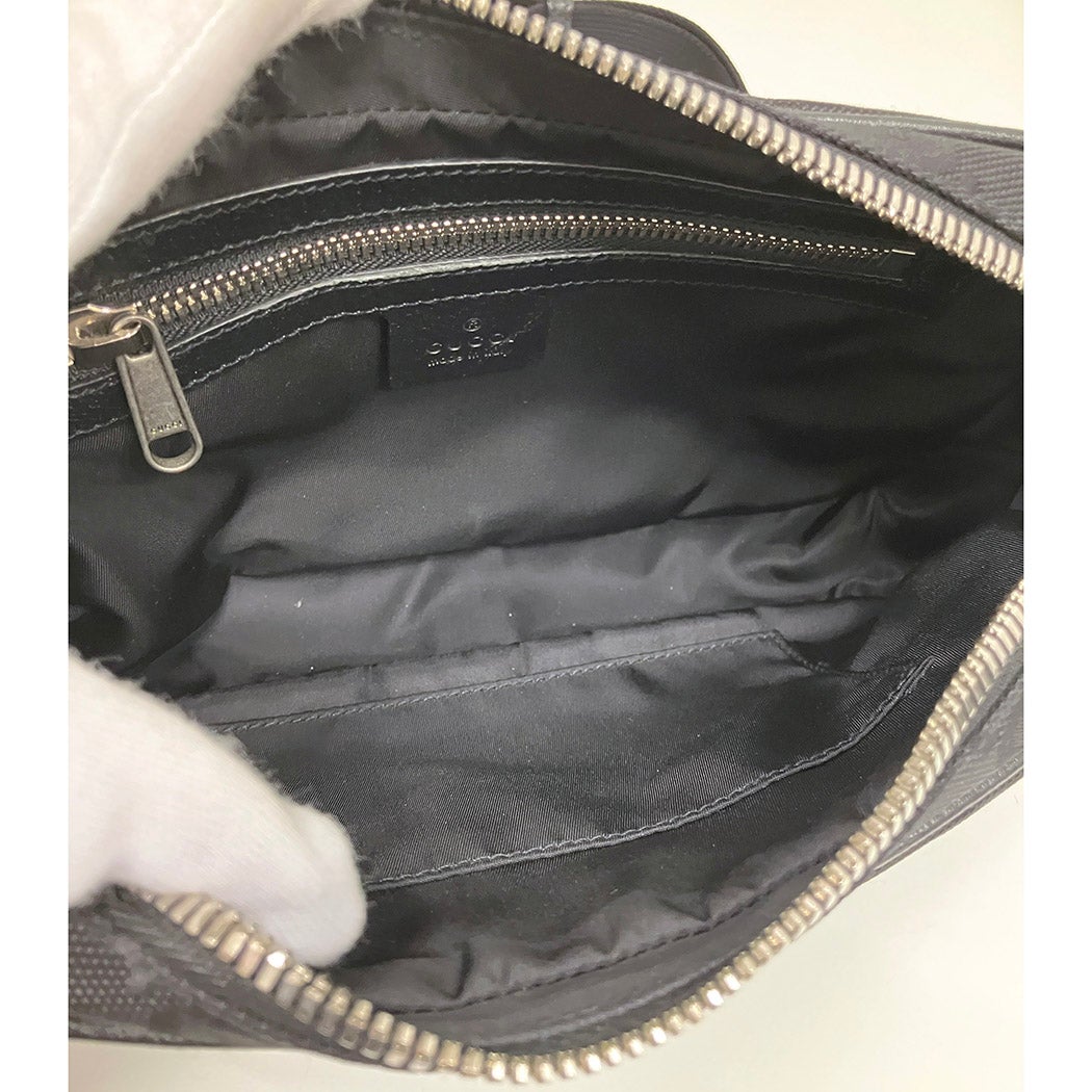 GUCCI オフザグリッド ベルトバッグ 631341 ブラック ナイロン レザー