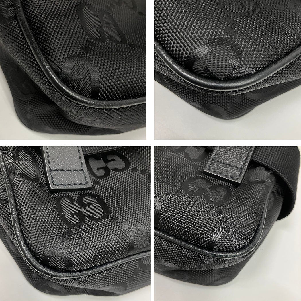 GUCCI オフザグリッド ベルトバッグ 631341 ブラック ナイロン レザー