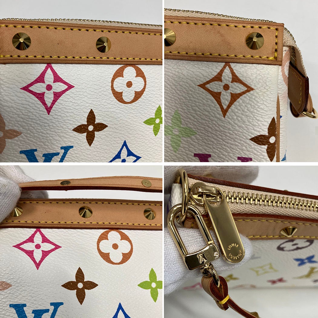 LOUIS VUITTON 美品 ルイヴィトン ポシェット アクセソワール モノグラムマルチカラー ブロン ショルダーバッグ M92649 PVC ヌメ革 レザー CA0077 ホワイト ハンドバッグ ミニバッグ 村上隆 TM Y2K LV ヴィトン ABランク 中古 鑑定済 ヴィトンバッグ 楽天市場】LOUIS VUITTON ルイヴィトン マルチカラー ポシェットアクセ
