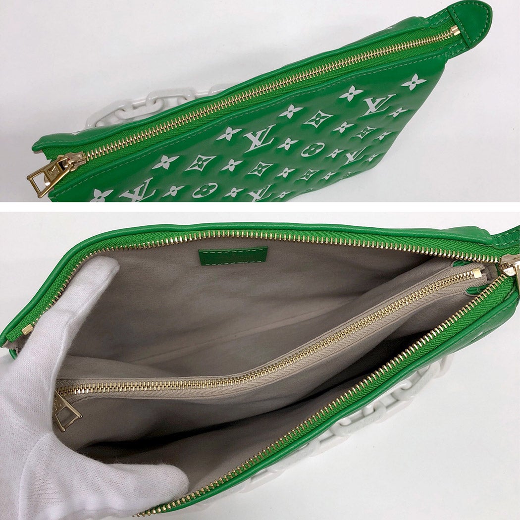 【最終価格】LOUIS VUITTON 美品 ルイヴィトン クッサンPM モノグラムエンボス 3way チェーンショルダーバッグ クラッチバッグ M20760 レザー RFID確認済 グリーン ホワイト クロスボディ ヴィトン LV ABランク 中古 鑑定済 ヴィトンバッグ 楽天市場】【最終価格】LOUIS VUITTON 美品 ルイヴィトン クッサンPM
