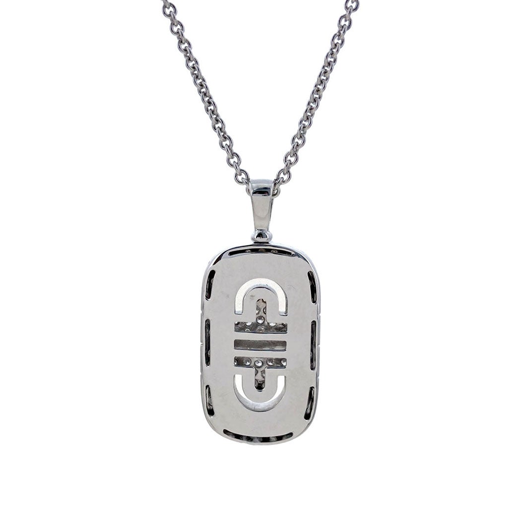 BVLGARI パレンテシ ダイヤモンドネックレス 750 WG ホワイトゴールド