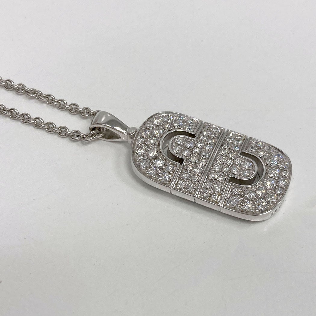 BVLGARI パレンテシ ダイヤモンドネックレス 750 WG ホワイトゴールド
