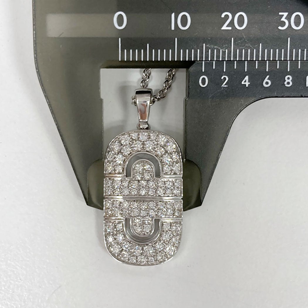 BVLGARI パレンテシ ダイヤモンドネックレス 750 WG ホワイトゴールド