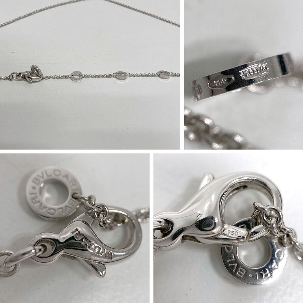 BVLGARI パレンテシ ダイヤモンドネックレス 750 WG ホワイトゴールド
