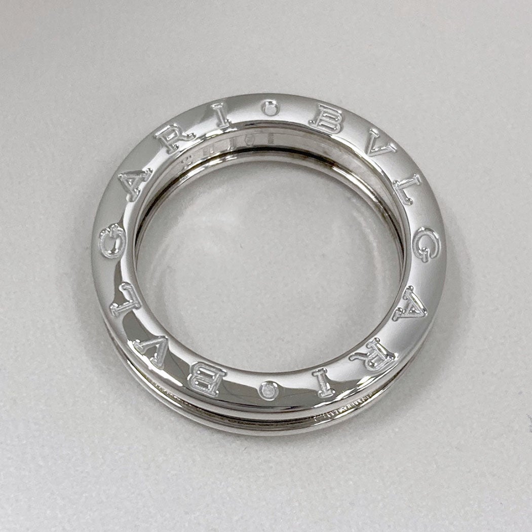 【BVLGARI】ブルガリ B-Zero1 2バンドリング サイズ表記54（約12.5号）K18WG(750刻印）ホワイトゴールド　約9g　ビーゼロワン メンズレディース BVLGARI B-zero1 1バンドリング #53 13号 750 WG ホワイトゴールド