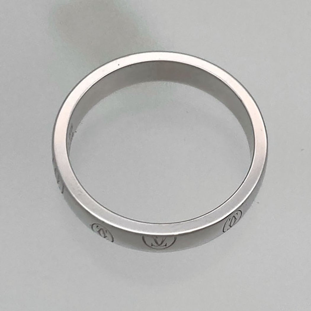 Cartier ハッピーバースデー リング #55 15号 750 WG ホワイトゴールド