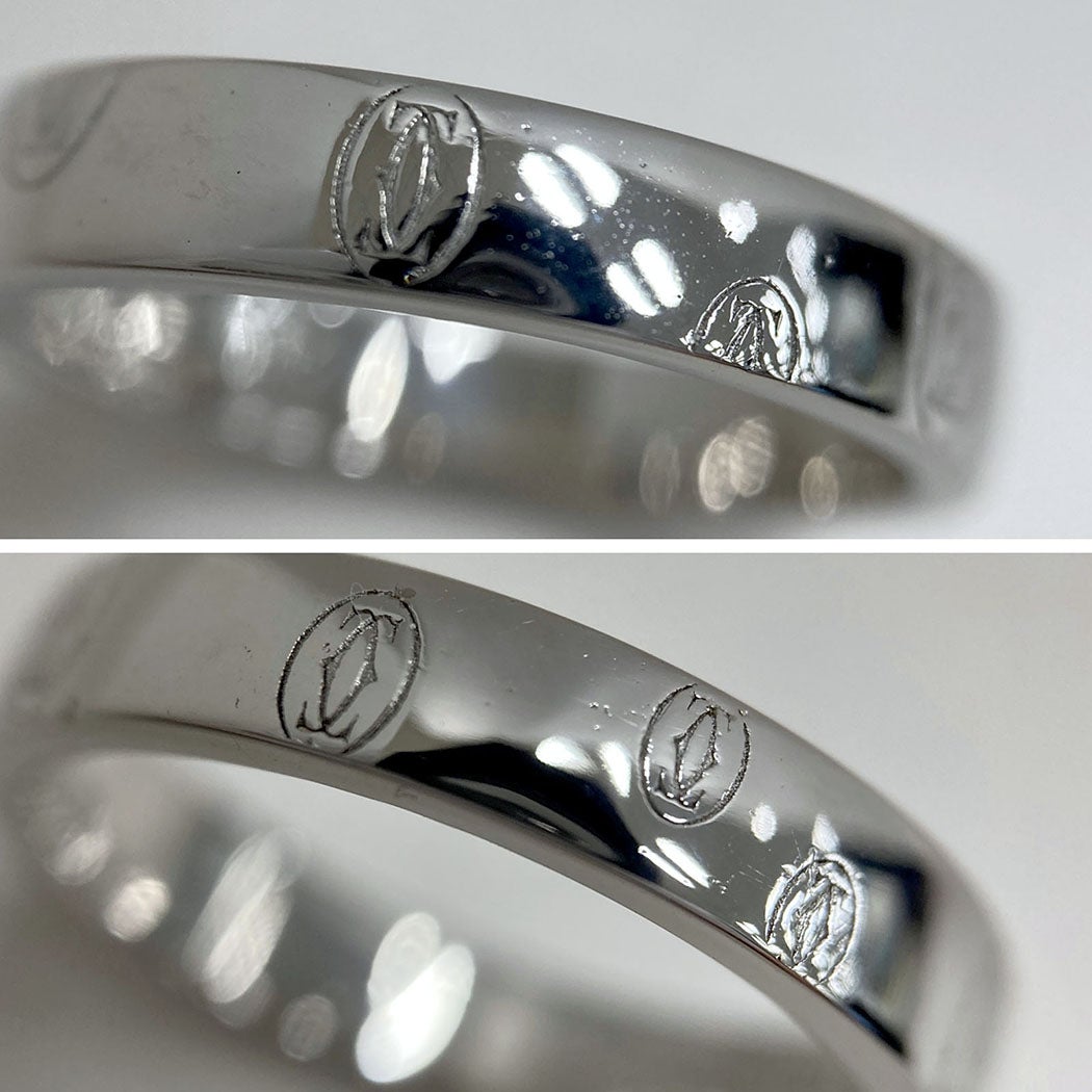 Cartier ハッピーバースデー リング #55 15号 750 WG ホワイトゴールド