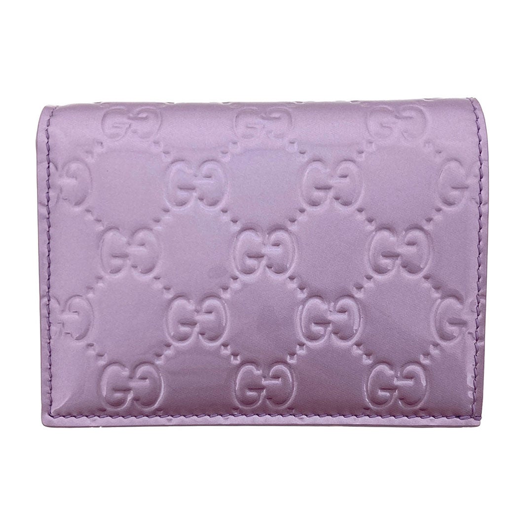 GUCCI スモールウォレット 847207 GGエンブレム パテントレザー