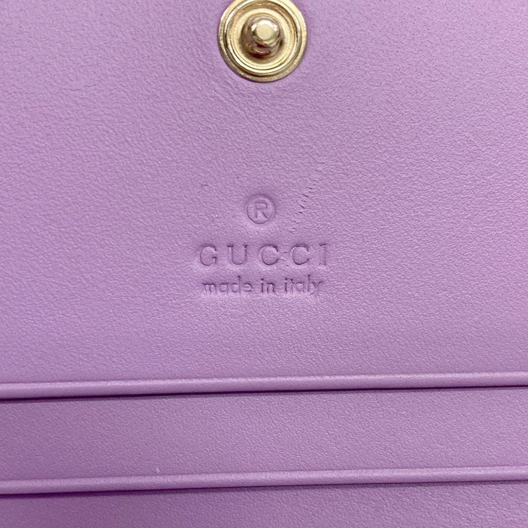 GUCCI スモールウォレット 847207 GGエンブレム パテントレザー