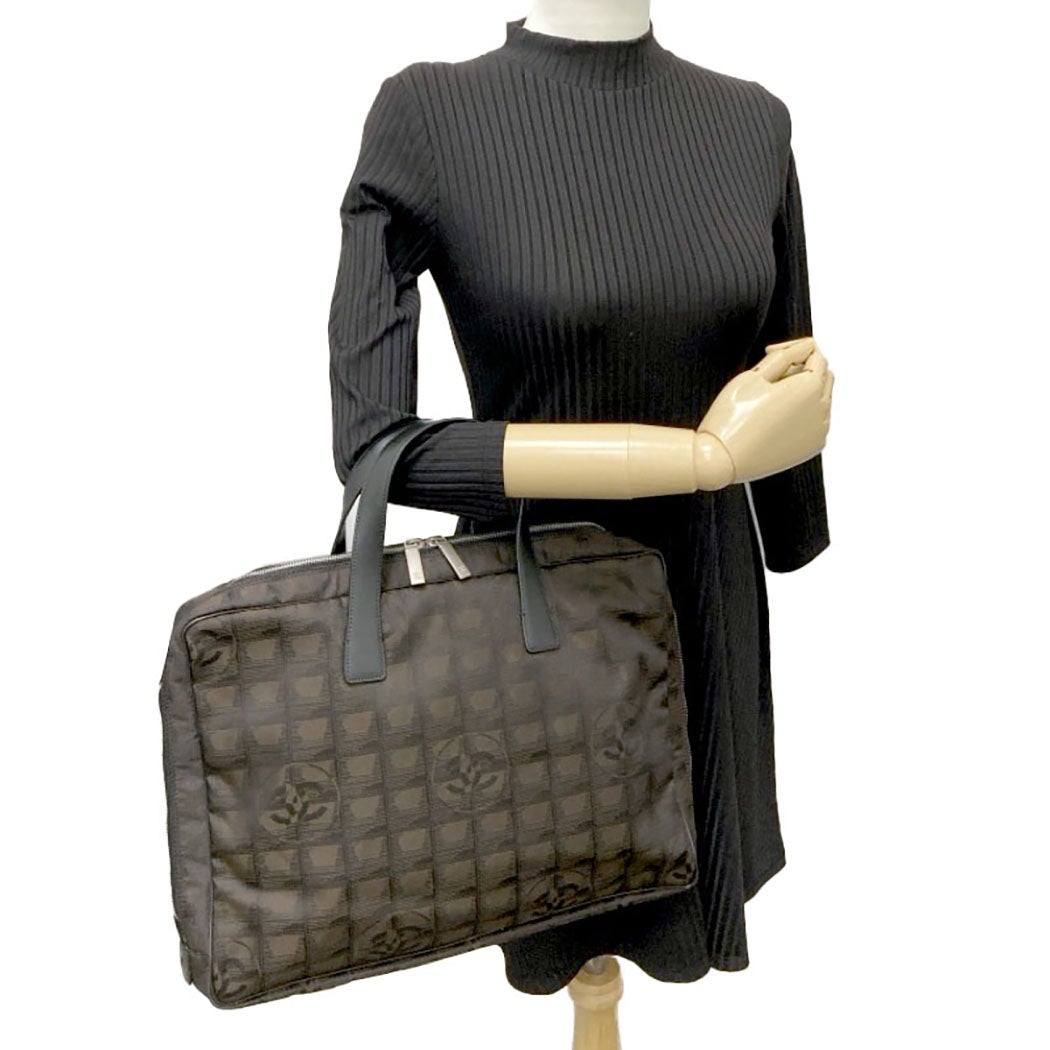 CHANEL シャネル A15974 メンズ レディース ブリーフケース ニュートラベルライン ビジネスバッグ ナイロンジャガード ベージュ ユニセックス　メンズ　ハンドバッグ　軽量　トートバッグ CHANEL ブリーフケース A15974 ニュートラベル ナイロンジャガード