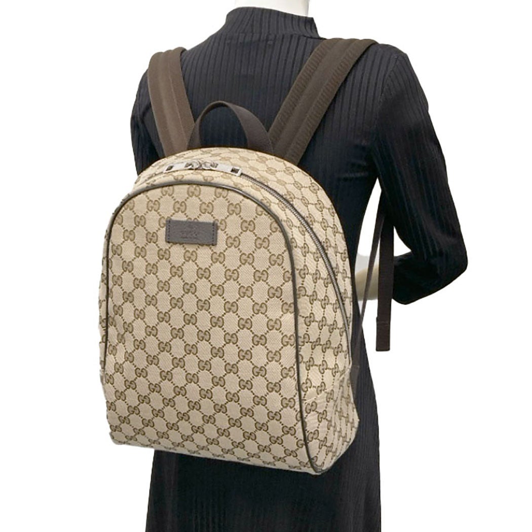 GUCCI バックパック 449906 GGキャンバス ブラウン リュックサック