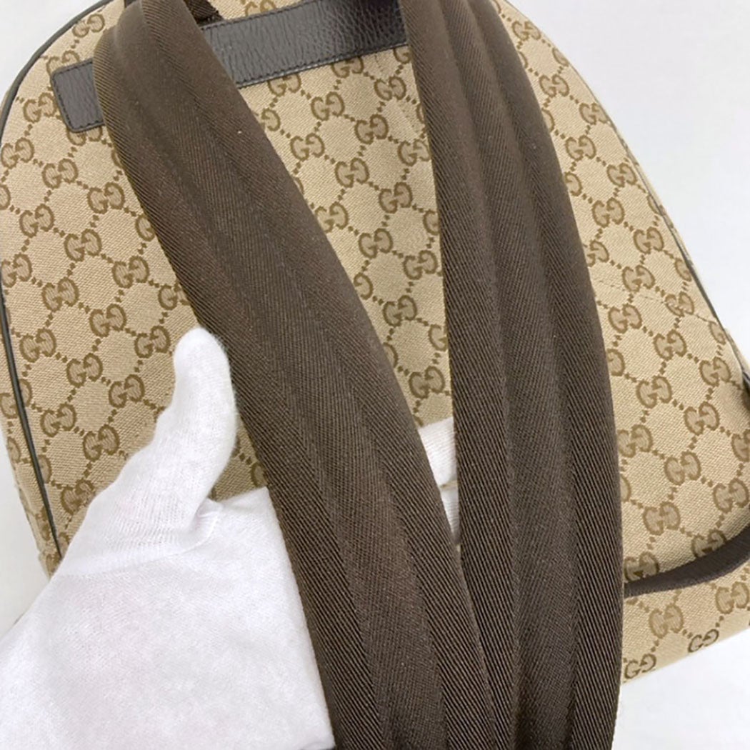 GUCCI バックパック 449906 GGキャンバス ブラウン リュックサック