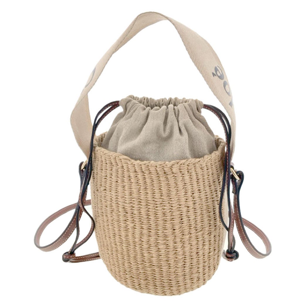 Chloe ミフココラボ Woodyスモールバスケット CHC22SS381G55101