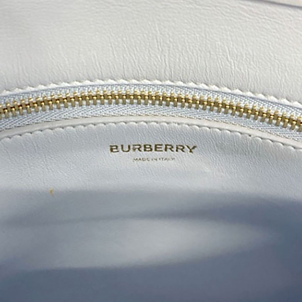 BURBERRY ミニポケットバッグ 8042991 レザー ペールブルー 2WAY