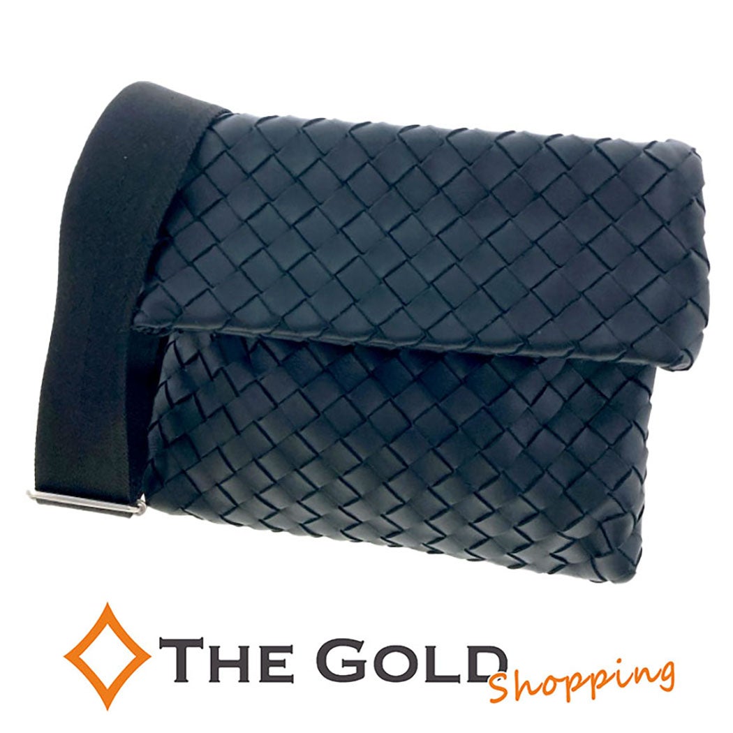 BOTTEGA VENETA スモールクロスボディバッグ 667283 ブラック レザー