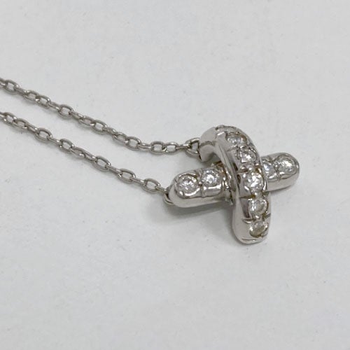 Tiffany&Co. クロスステッチネックレス PT950 ダイヤモンド プラチナ