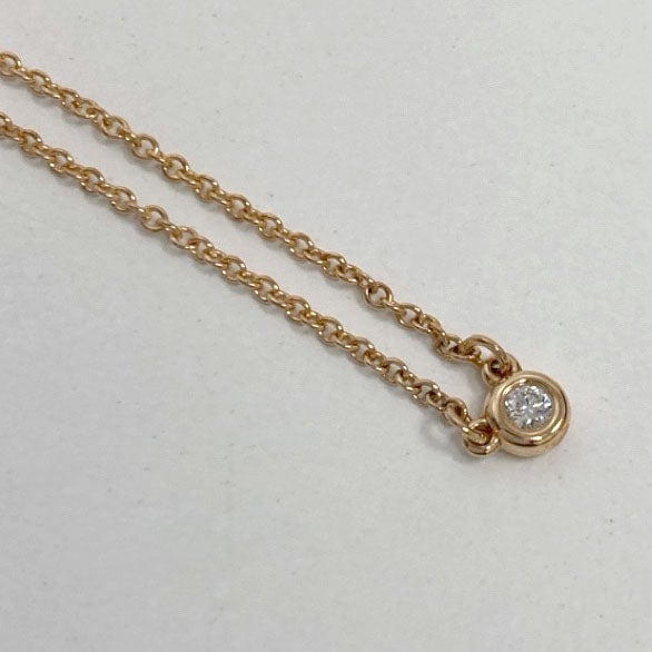 Tiffany&Co. バイザヤードネックレス 750 PG ダイヤモンド ピンク