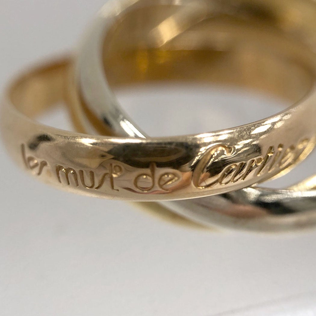Cartier トリニティリングMM クラシック #50 10号 750 WG YG PG 3