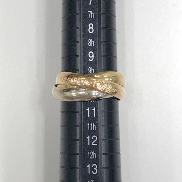 Cartier トリニティリングMM クラシック #50 10号 750 WG YG PG 3