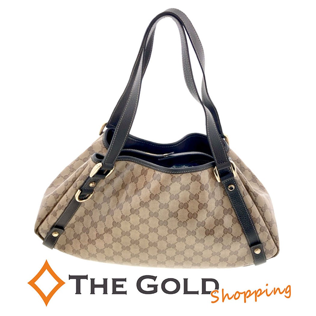 GUCCI トートバッグ 293578 GGクリスタル PVC ビニール ブラウン