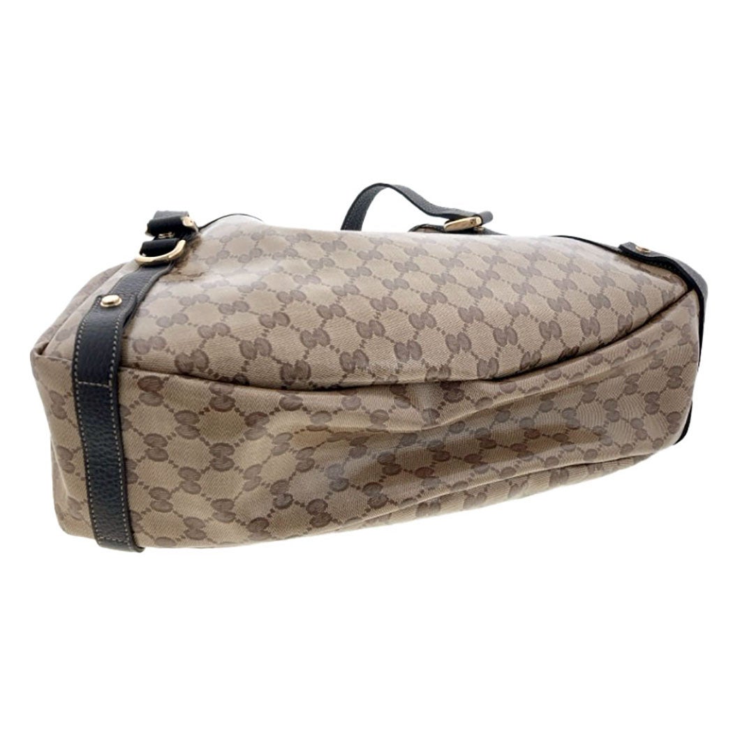 グッチ GG トートバッグ キャンバス アビー 濃茶 ブラウン 293578 GUCCI トートバッグ 293578 GGクリスタル PVC ビニール ブラウン