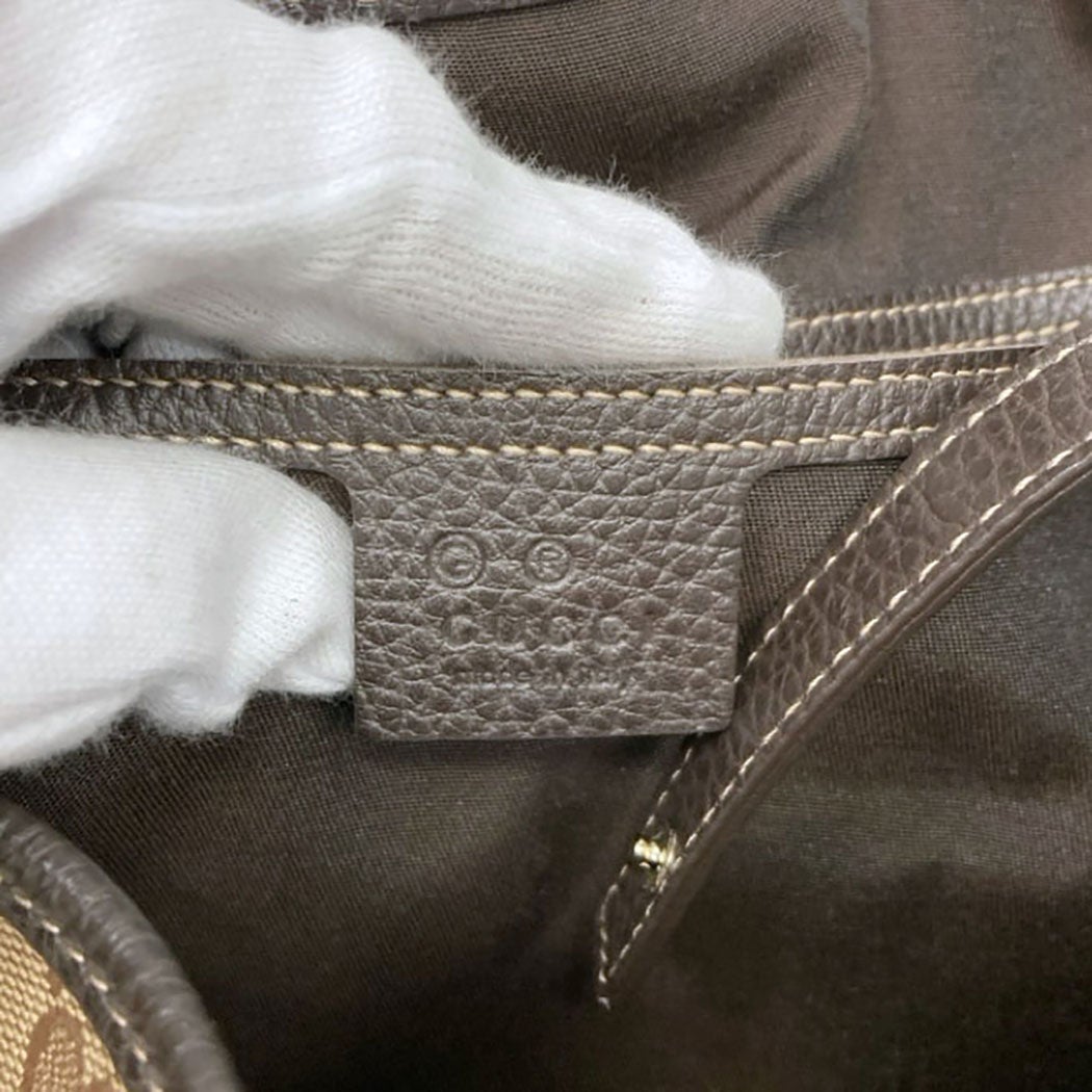 GUCCI トートバッグ 293578 GGクリスタル PVC ビニール ブラウン