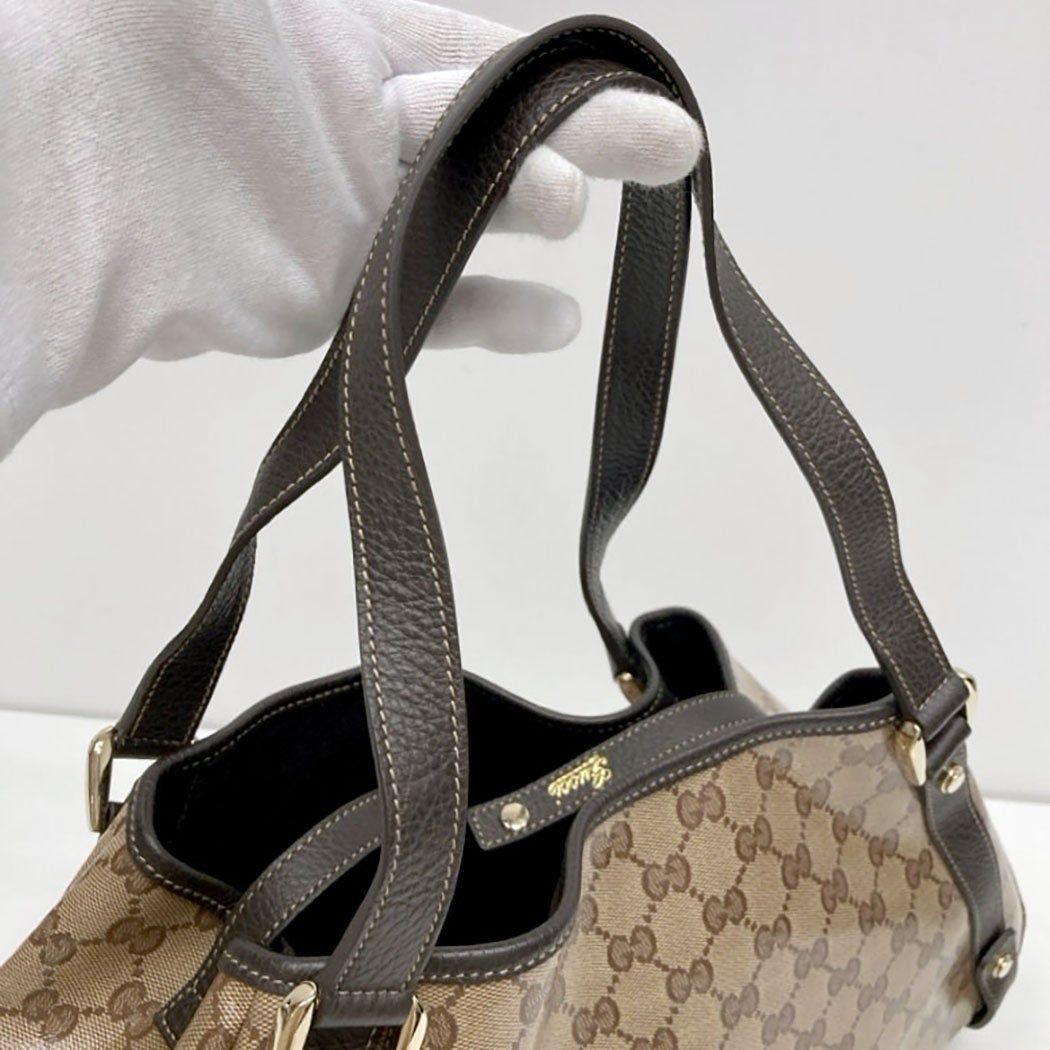 GUCCI トートバッグ 293578 GGクリスタル PVC ビニール ブラウン