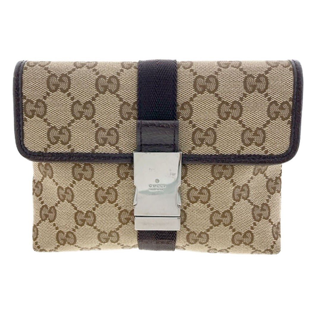 GUCCI ウエストバッグ 131236 GGキャンバス ブラウン ミニ ウエスト