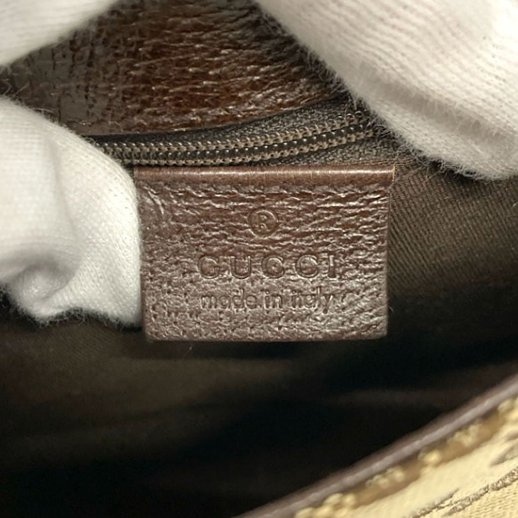 GUCCI ウエストバッグ 131236 GGキャンバス ブラウン ミニ ウエスト