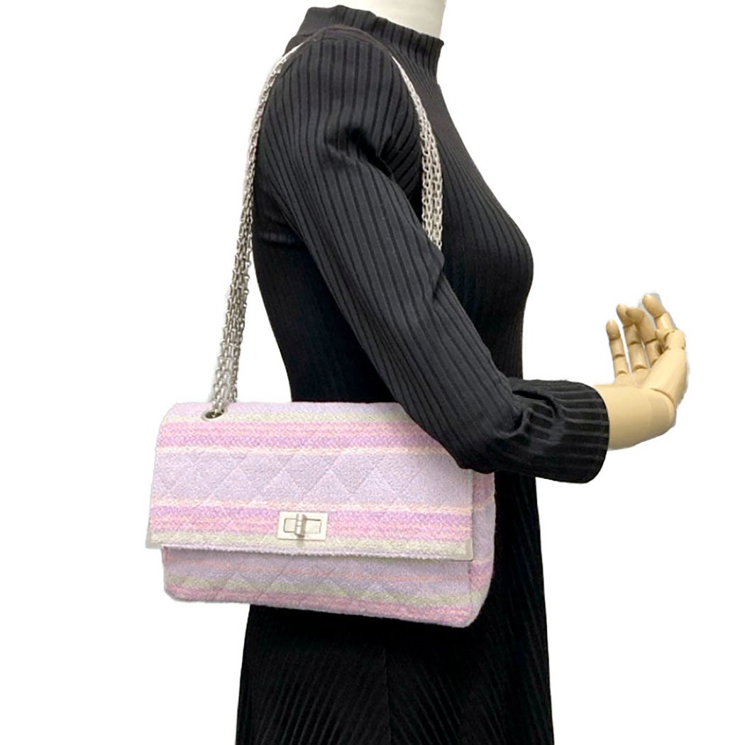 ツイード chanel バッグ ピンク CHANEL シャネル ミニチェーン
