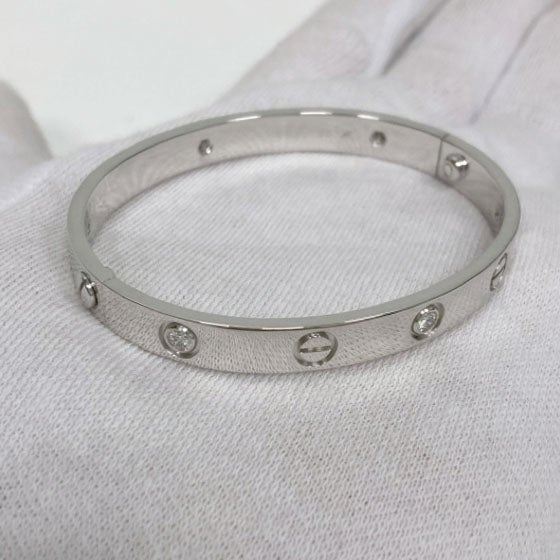 Cartier ラブブレスレット #16 750 WG ダイヤモンド ホワイトゴールド