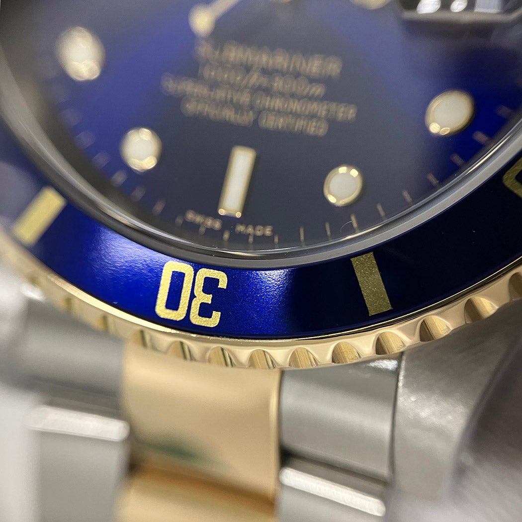ROLEX サブマリーナー 16613 K番 OH済 青サブ 自動巻き 腕時計 メンズ