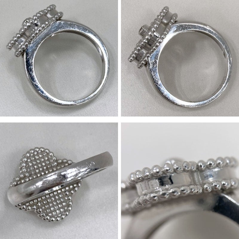 Van Cleef & Arpels ヴィンテージアルハンブラリング #50 10号 750 WG