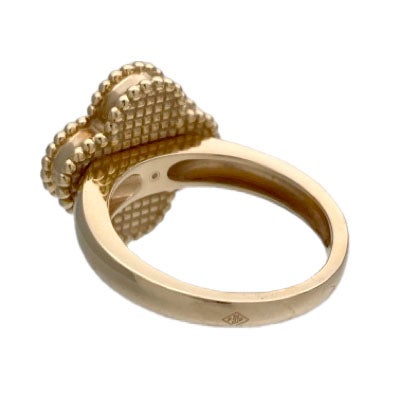 Van Cleef & Arpels ヴィンテージアルハンブラリング #50 10号 750 YG