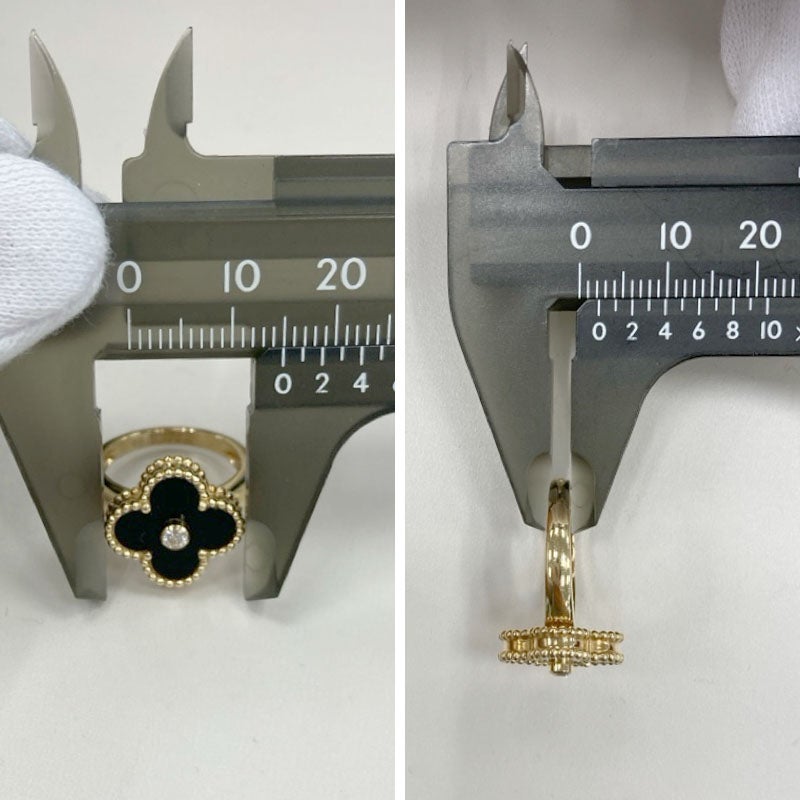 Van Cleef & Arpels ヴィンテージアルハンブラリング #50 10号 750 YG