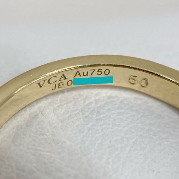 18k ヴィンテージリング Van Cleef & Arpels ヴィンテージアルハンブラリング #50 10号 750 YG
