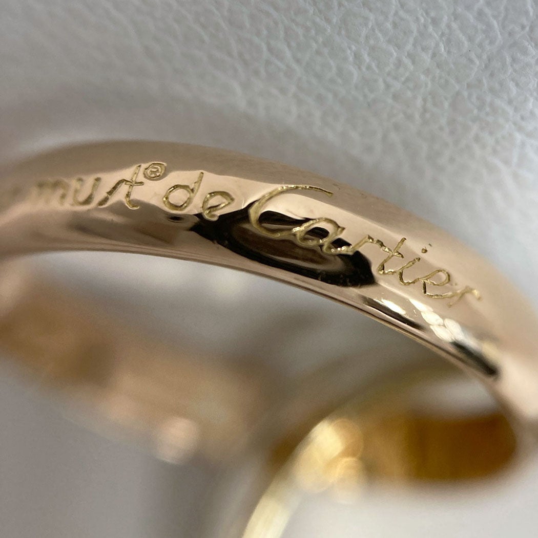 Cartier トリニティリング #57 12号 750 WG YG PG 3ゴールド 3連
