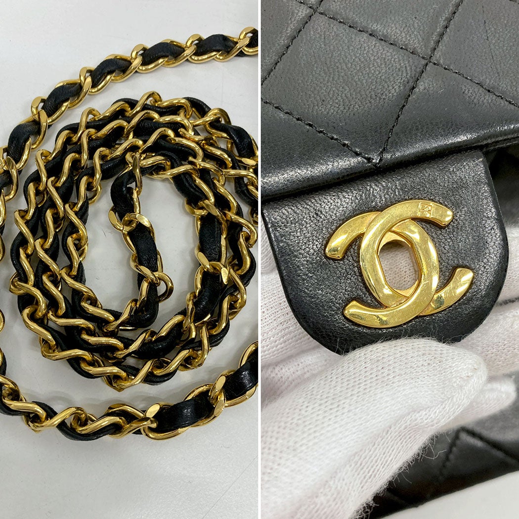 CHANEL マトラッセ 20cm A01163 シングルフラップ チェーンショルダー