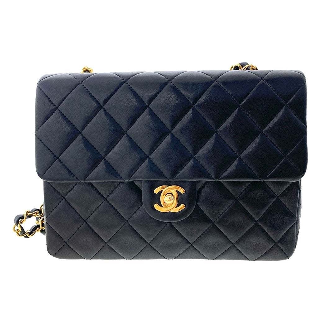CHANEL マトラッセ 20cm シングルフラップ チェーンショルダーバッグ