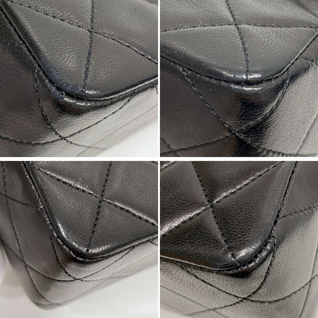 CHANEL マトラッセ 20cm シングルフラップ チェーンショルダーバッグ
