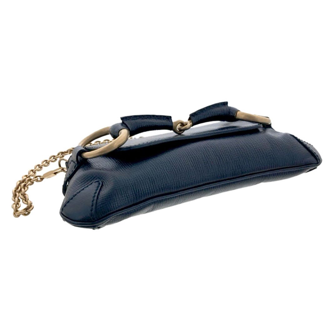 GUCCI チェーンクラッチバッグ 114923 ホースビット ブラック ゴールド