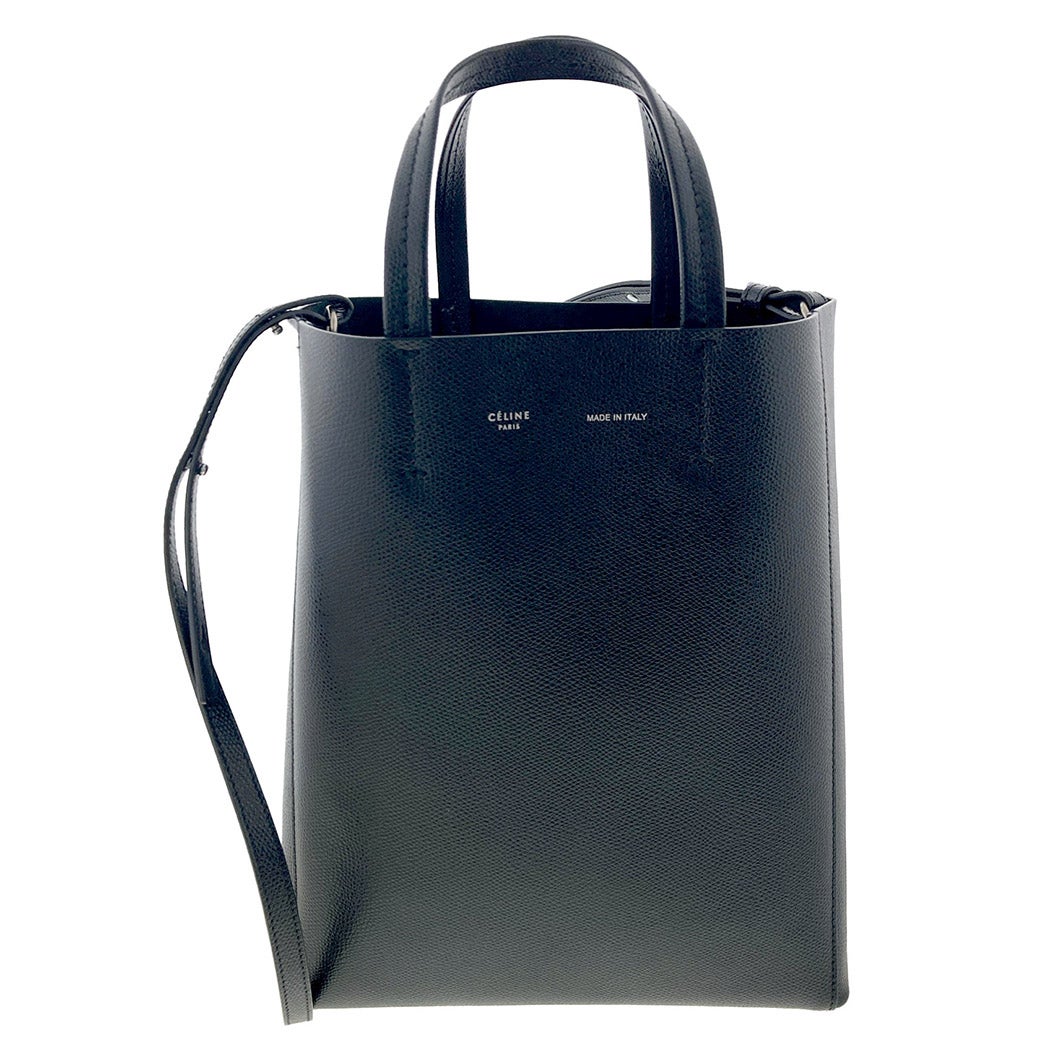 CELINE バーティカルカバスモール ブラック 2WAY トートバッグ